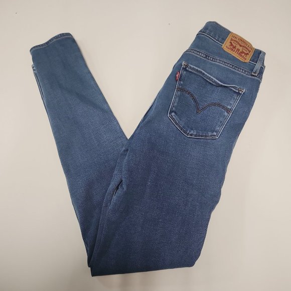 Levi's 720 High Rise Super Skinny Women's Jeans Light Washed - Size 27 - Picture 3 of 4